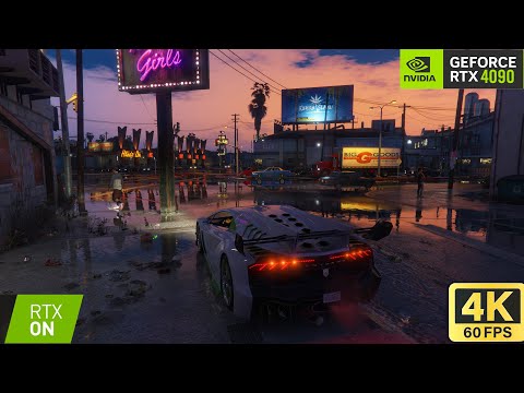 GTA 5 Enhanced PC Gameplay - RTX 4090(4K Maxed Out Settings)
