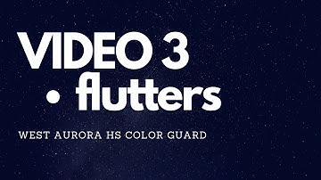 Color Guard Flutters HOW TO SPIN series - VIDEO 3
