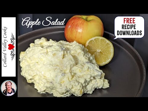 Apple Salad, An Old Fashioned  Jello Gellatin Favorite