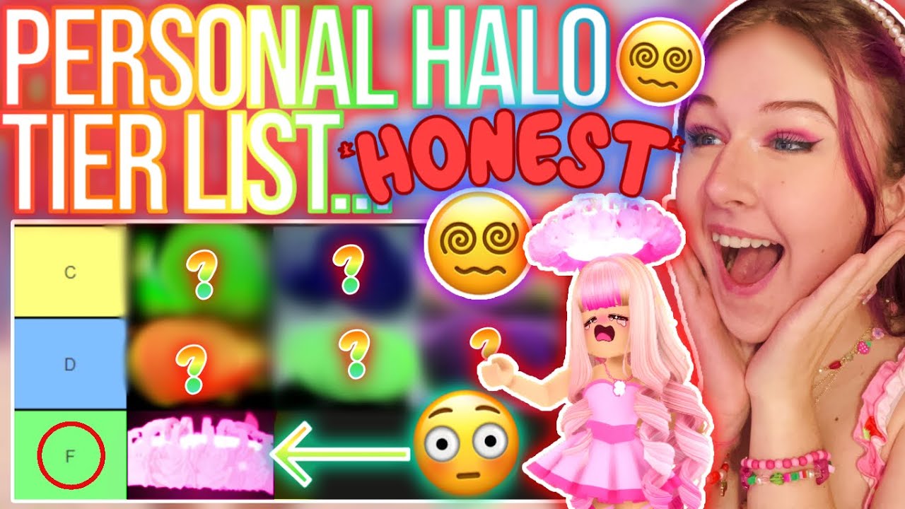 Halo tier list  Royal high halo tier list, Aesthetic roblox royale high  outfits, How to make hair