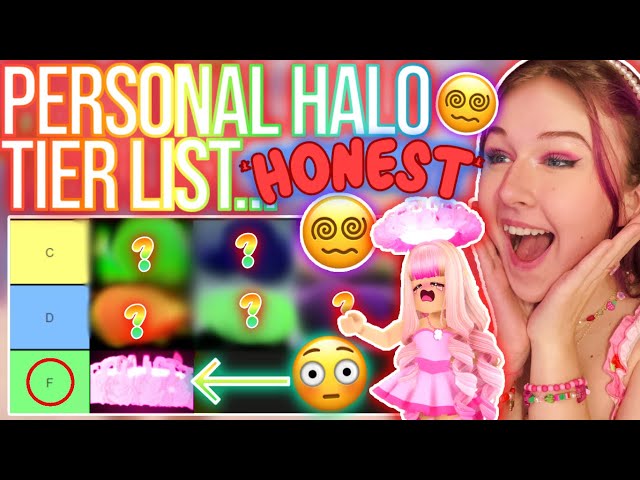 Halo tier list  Royal high halo tier list, Aesthetic roblox royale high  outfits, How to make hair
