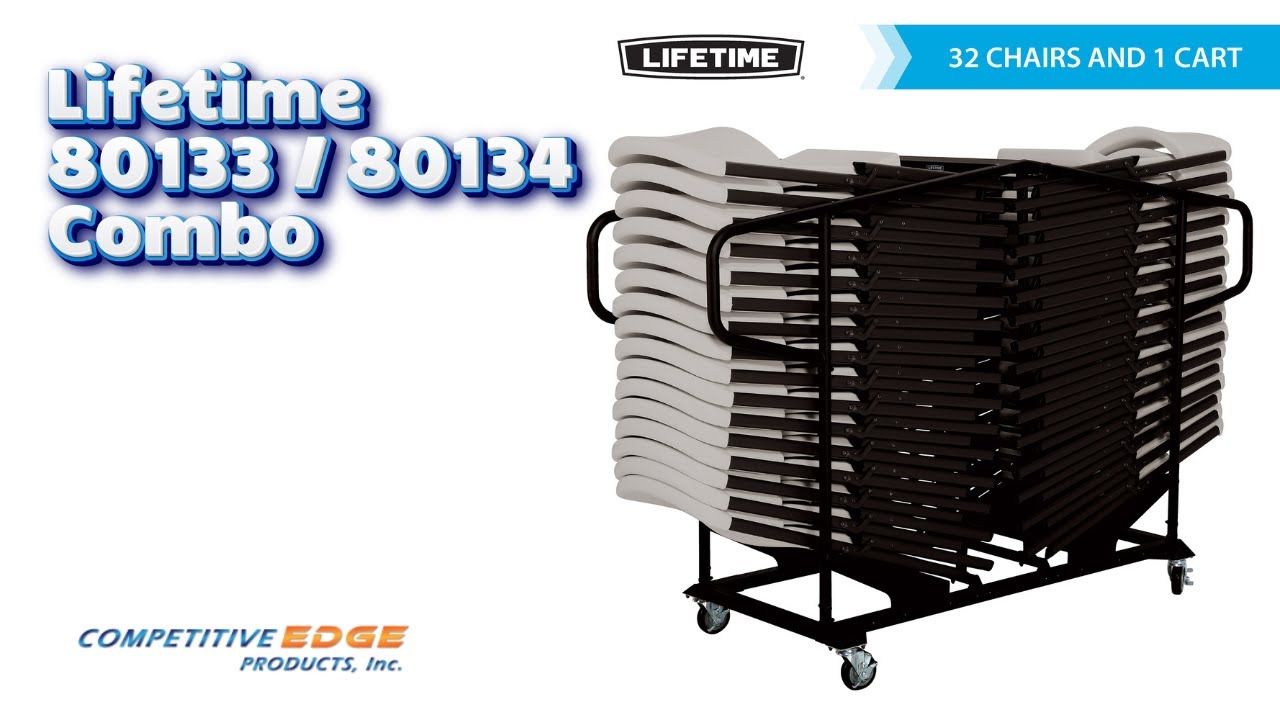 Lifetime 80133 and 80134 Commercial Plastic Folding Chairs