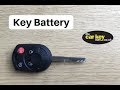 Ford Escape Transit Fiesta US Version Key Battery Change HOW TO