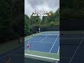 Drop Volley, college tennis player shoes incredible touch  #tennis #tennislife