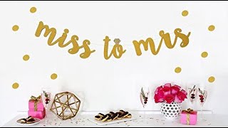 Simple, Nice \& Elegant DIY Bridal Shower Decor (Affordable)