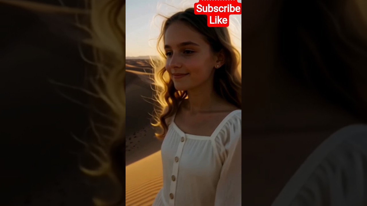 Desert Dawn – Girl Dancing in the Sands 