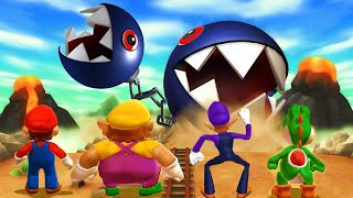 Mario Party 9 Boss Rush - Mario Vs Wario Vs Waligi Vs Yoshi(All Boss)| Cartoonsmee