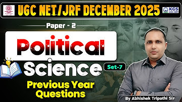 UGC NET/JRF December 2025 | Paper -2 | Political Science | PYQ