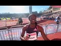 Brittany Brown After Running 11.18 for a Seasons Best in the 100m at the Stockholm Diamond League