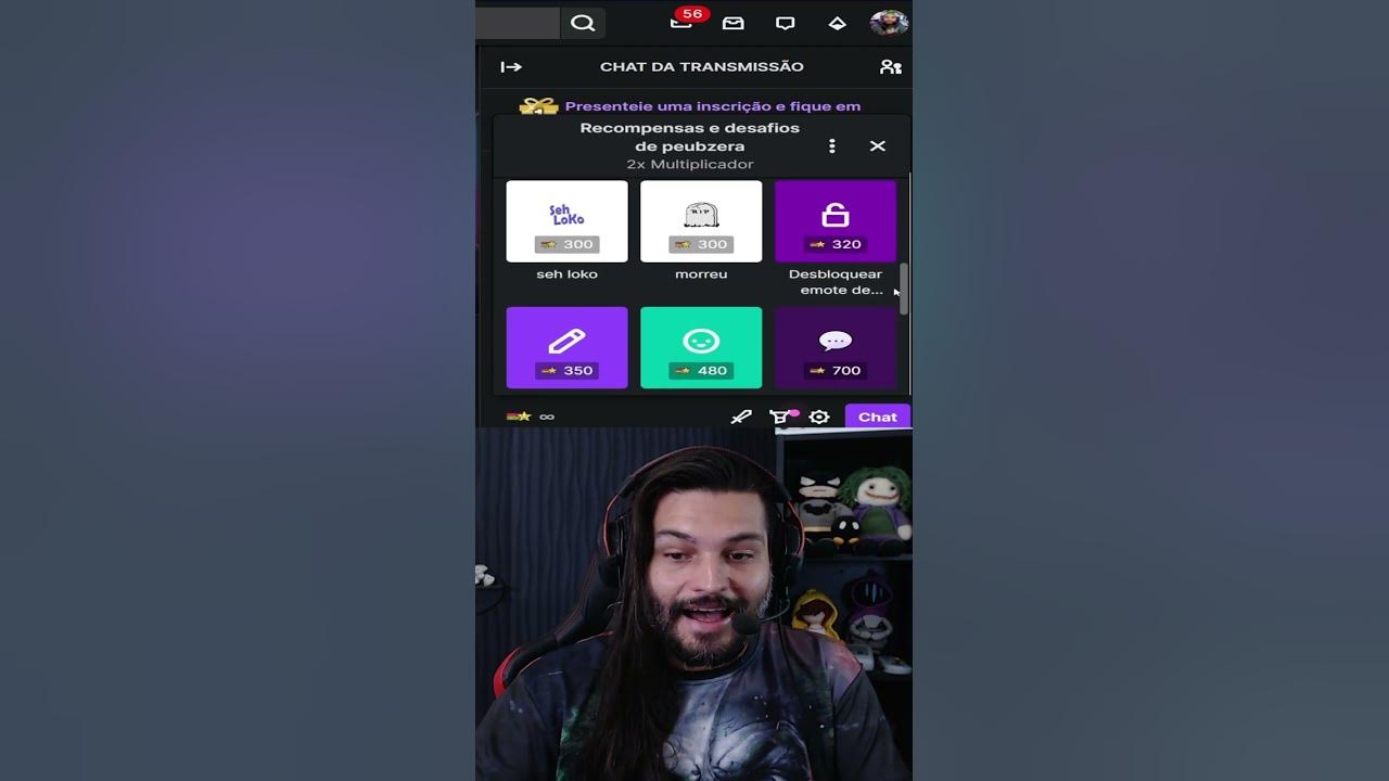 ESSES RECURSOS SÓ LIBERAM QUANDO VIRA AFILIADO OU PARCEIRO NA TWITCH 