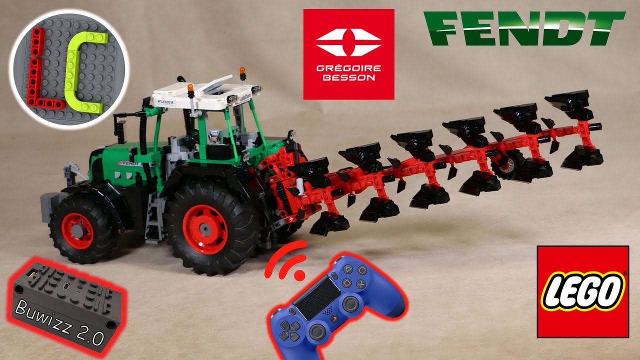 LEGO Fendt Vario 820 TMS + Грегуар Бессон ROVER 70 (60 кадров в секунду)