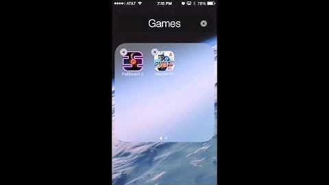 How to put a Folder in a Folder! (Any Apple Device-IOS 7)