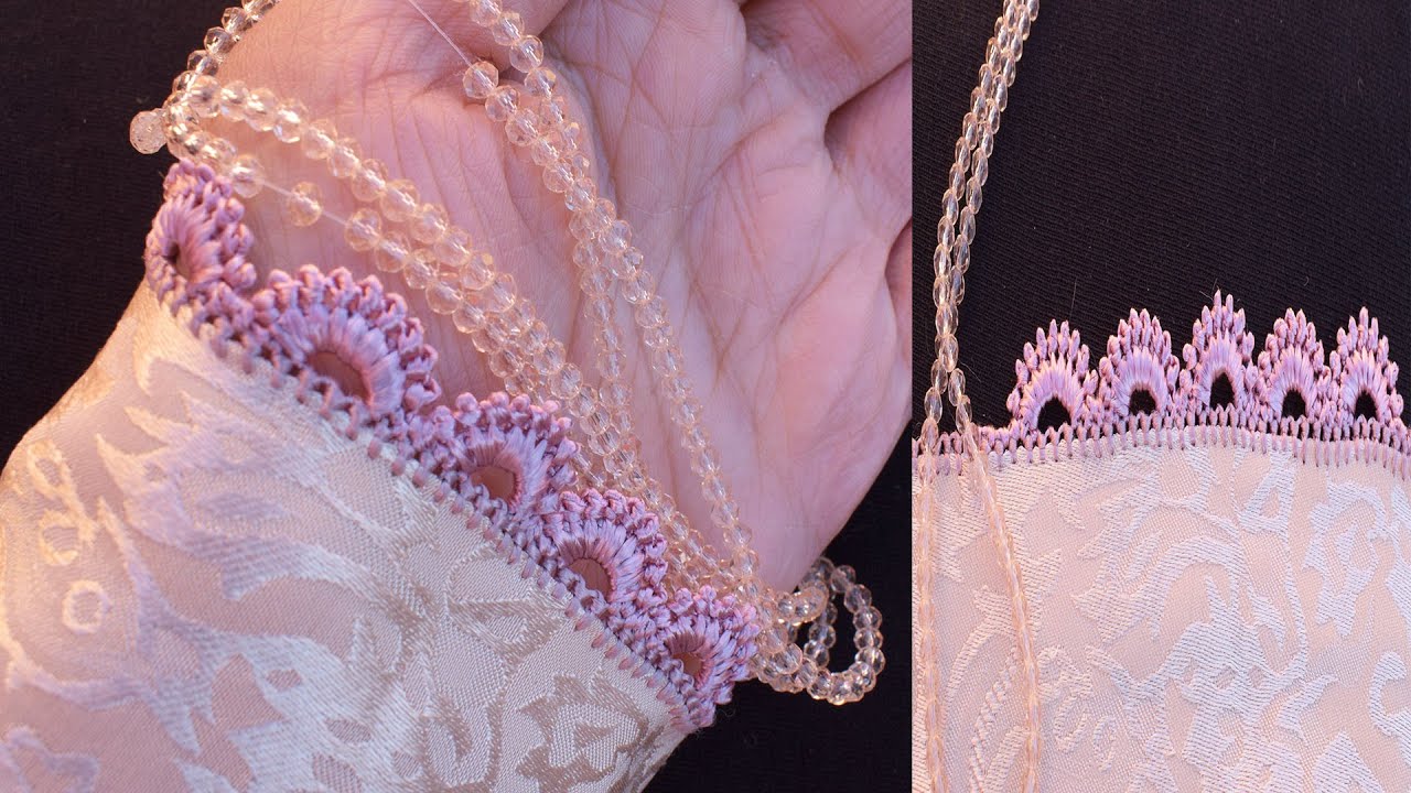 ضرس الشميشة بالراندة مطروز بشكل جديد وانيق مع ام مريم