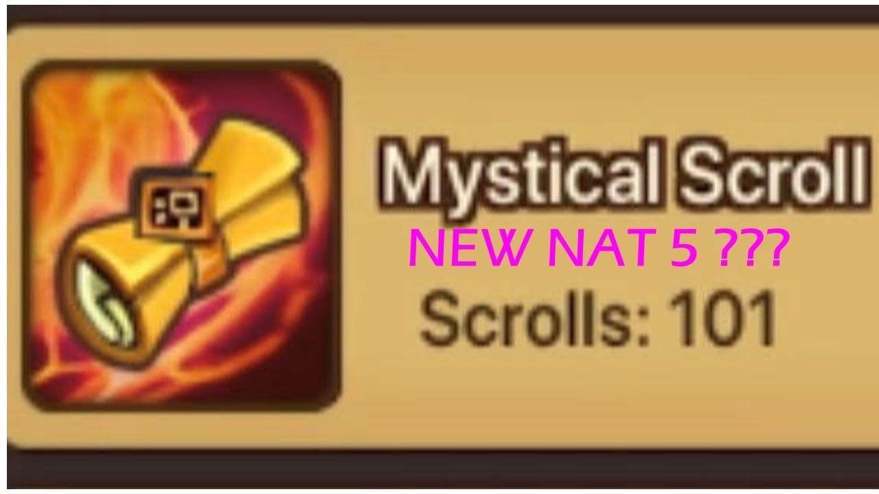 Summoners War- 100 Mystical Scrolls Summons! Can I get a New Nat 5???