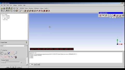 LearnCAx Soft Demo - ANSYS ICEMCFD - Geom - How to create curve from points