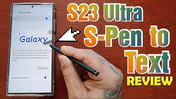 Samsung Galaxy S23 Ultra How to Use S-Pen to Text your Handwriting will be converted to Text