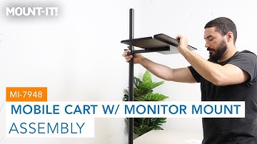 Mobile Cart With Monitor Mount | MI-7948 ( Installation)