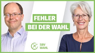 SBV Wahl FAQ: Fehler bei der Wahl - Anfechtung möglich?