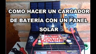 Bateria Para Autos, Cargada Con Panel Solar De 12v