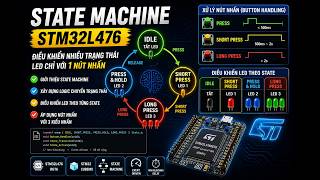 Lập Trình STM32 #07 | State Machine với Button | Điều khiển LED nhiều trạng thái