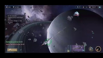 Infinite Galaxy | First Battle | Using FlagShip Wipe Out all the Enemies