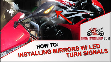 How to install mirrors with LED turn signals on a CBR600 | Honda CBR 600 RR Overhaul Series Ep. 6