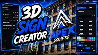 FiveM 3D Signs Script ✍️ Real 3D Text, Neon & PNG Logos on ANY Wall (ESX/QB/QBox)