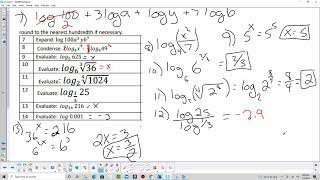 CH 3 study guide pre calc