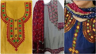 Beautiful latest mirror work with traditional sindhi balochi gujarati hand embroidery designs
