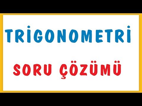 TRİGONOMETRİ SORU ÇÖZÜMÜ  | ŞENOL HOCA