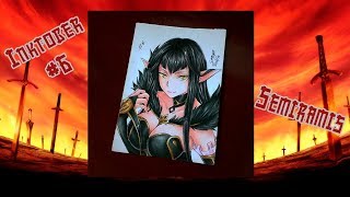 Speed Drawing - Semiramis | Assassin of Red (Inktober #6) Fate/Apocrypha
