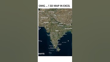OMG 3D MAP in Excel | Insert Dynamic 3D MAP | Data Visualisation Location Wise #Shorts #viral #map
