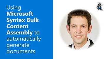 Using Microsoft Syntex Bulk Content Assembly to automatically generate documents