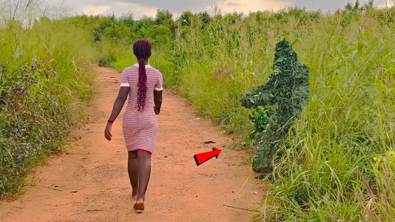 SHE Truly Thought IT WAS A TREE! Bushman Prank! Scaring People!