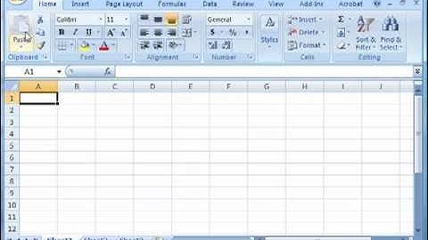 Excel 2007/2010 - Lesson 1   Understanding the Ribbon User Interface