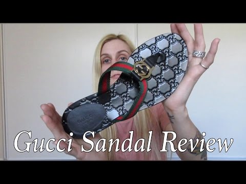 gucci-'gg'-logo-sandals-review-|-mini-reveal-balenciaga-&-louis-vuitton