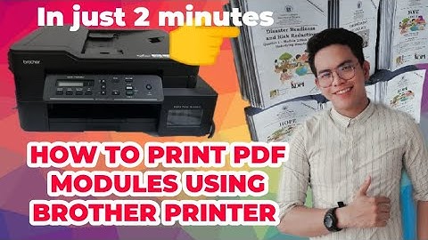 HOW TO PRINT PDF MODULES IN BOOKLET FORMAT USING BROTHER PRINTER DCP-T720DW