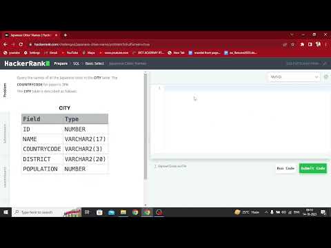 #6 japanese cities names solution || hackerrank sql solution