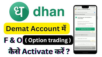 How to activate future & option in Dhan demat account | Dhan me option trading kaise activate kare