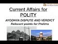 Ayodhya Verdict And Its Impact  UPSC CSE/IAS  Saurabh Pandey