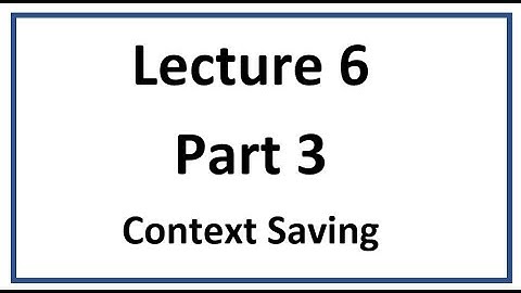 Lecture 6 - part 3 - context saving during interrupt event in PIC microcontroller