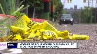 Detroit family asks for peace after child's mother killed in drive-by