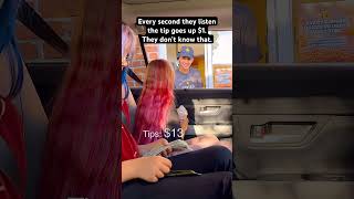 Every second they listen without interrupting = +1 tip.They don’t know that #socialexperiment