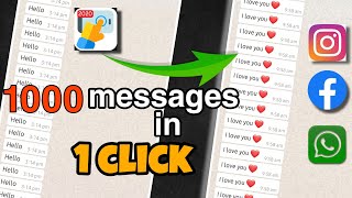 # 1 Send 1000 messages in 1 click Whatsapp, Instagram, Facebook or any social media app. screenshot 5