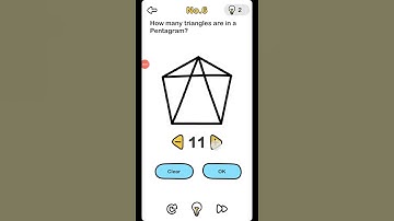 How many triangles are in a pentagram? Level 6 || brain out PUZZLE || TECHNO GAMERZ BITTU
