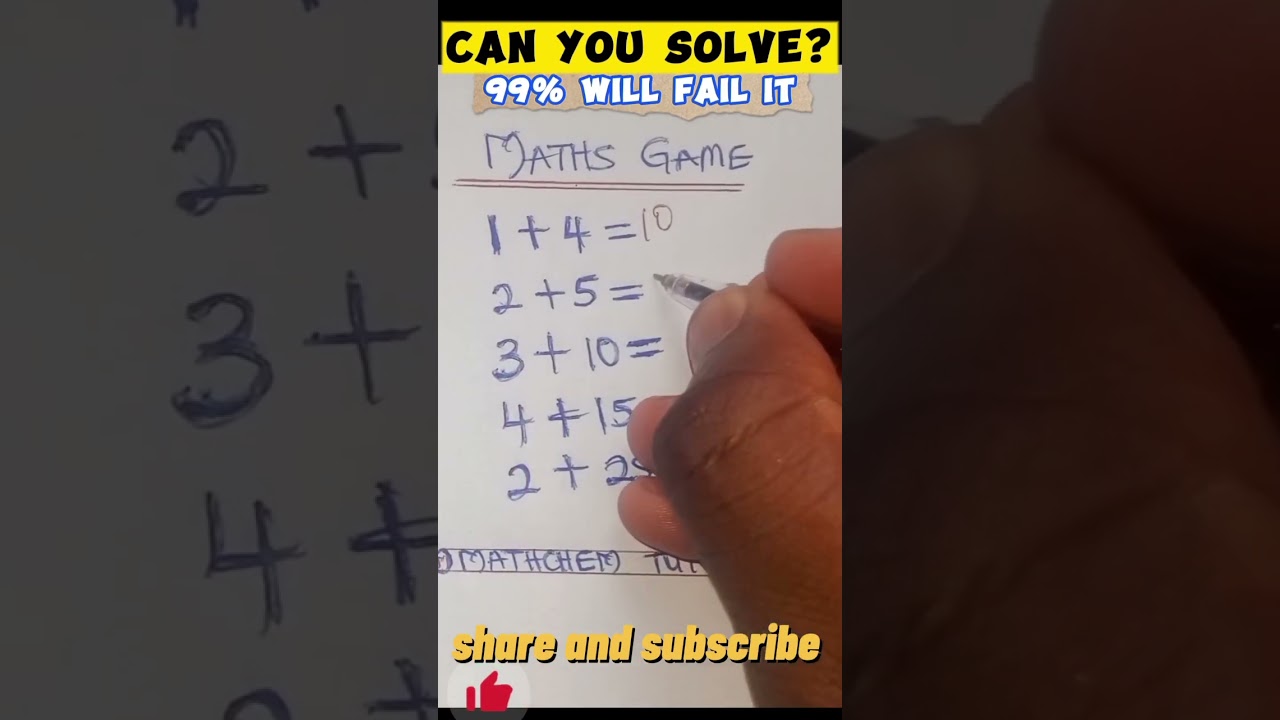 MATH GAME. #😁 