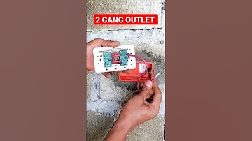 HOW TO WIRE 2GANG OUTLET.#shorts