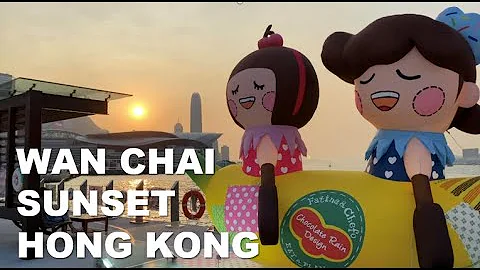 [4K] Hong Kong Walk Wan Chai Chocolate Rain Cartoon Promenade l 홍콩랜선여행 완차이 산책 l 香港灣仔海濱