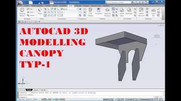AUTOCAD 3D, How to drawing instrument canopy typical 1, autocad | rvmags