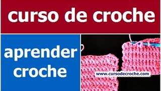 CROCHE AULA 20 PONTO BAIXO RELEVO PEGANDO POR TRAS PADRÃƒO 3 (HD)